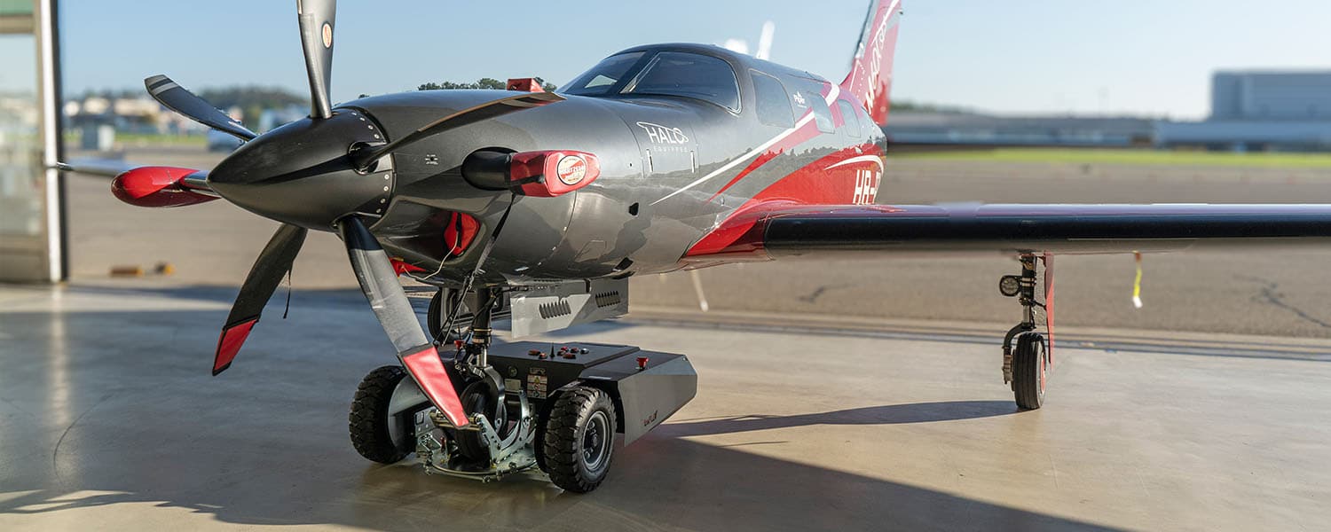 Photo of TowFLEXX TF3 Towbarless Aircraft Tug, which has a lifting capacity of up to 3,300 lbs.