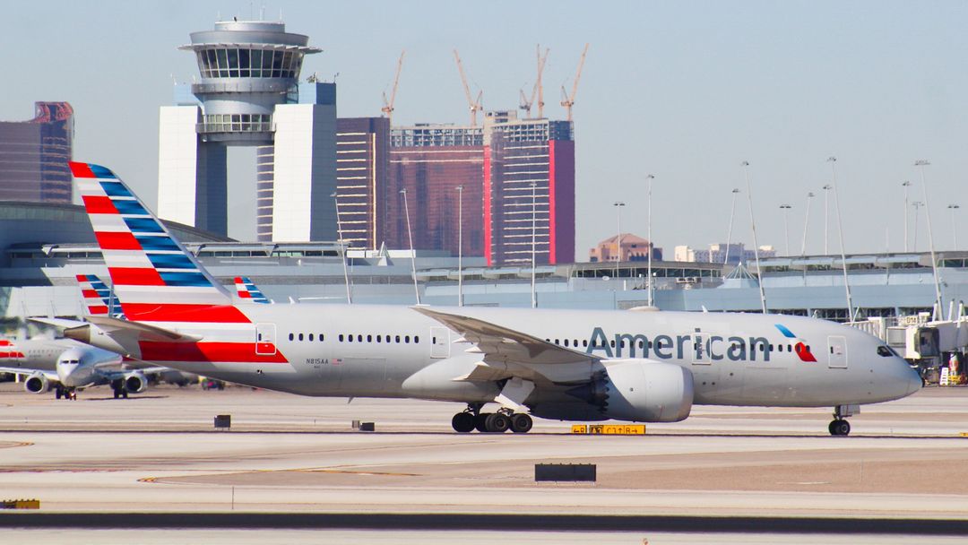 Photo of N815AA - American Airlines Boeing 787-8 at LAS on AeroXplorer Aviation Database Photo of N815AA - American Airlines Boeing 787-8 at LAS on AeroXplorer Aviation Database