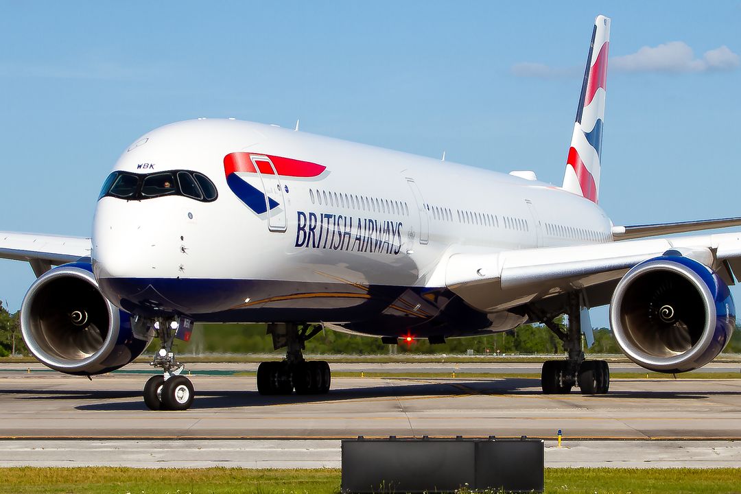 Photo of G-XWBK - British Airways Airbus A350-1000 at MCO on AeroXplorer Aviation Database Photo of G-XWBK - British Airways Airbus A350-1000 at MCO on AeroXplorer Aviation Database