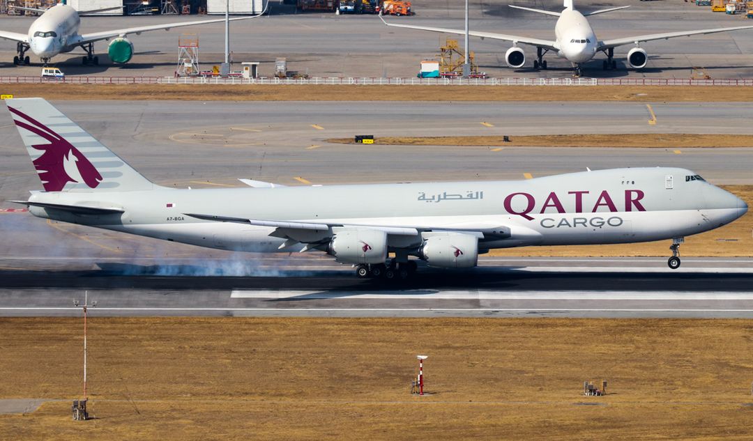 Photo of A7-BGA - Qatar Airways Cargo Boeing 747-8F at HKG on AeroXplorer Aviation Database Photo of A7-BGA - Qatar Airways Cargo Boeing 747-8F at HKG on AeroXplorer Aviation Database