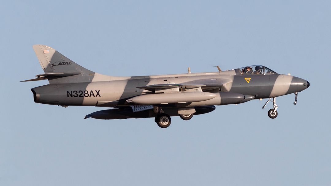 Photo of N328AX - PRIVATE Hawker Hunter at NTD on AeroXplorer Aviation Database Photo of N328AX - PRIVATE Hawker Hunter at NTD on AeroXplorer Aviation Database