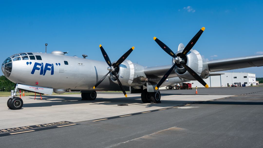 Photo of N529B - PRIVATE Boeing B-29 SuperFortress at HEF on AeroXplorer Aviation Database Photo of N529B - PRIVATE Boeing B-29 SuperFortress at HEF on AeroXplorer Aviation Database