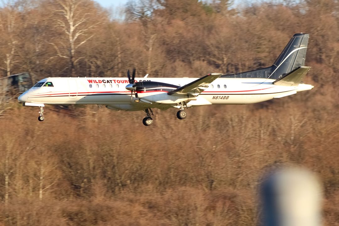 Photo of N814BB - Wild Cat Touring Saab 2000 at LUK on AeroXplorer Aviation Database Photo of N814BB - Wild Cat Touring Saab 2000 at LUK on AeroXplorer Aviation Database