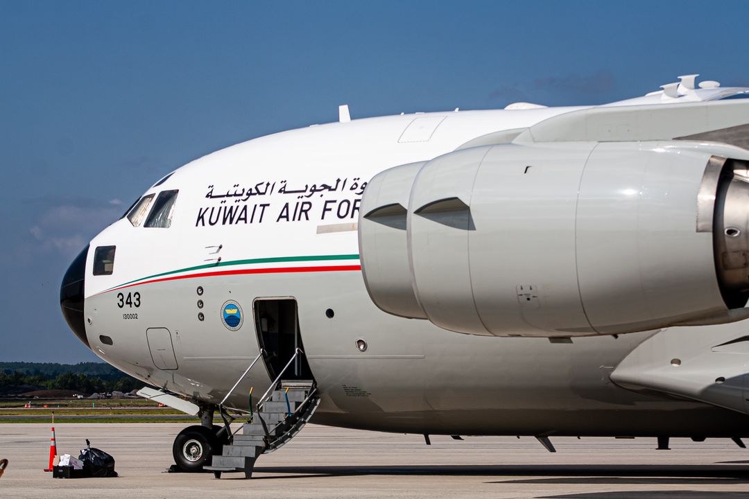 Photo of KAF 343 - Kuwait Air Force Boeing C-17 Globemaster III at IAD on AeroXplorer Aviation Database Photo of KAF 343 - Kuwait Air Force Boeing C-17 Globemaster III at IAD on AeroXplorer Aviation Database