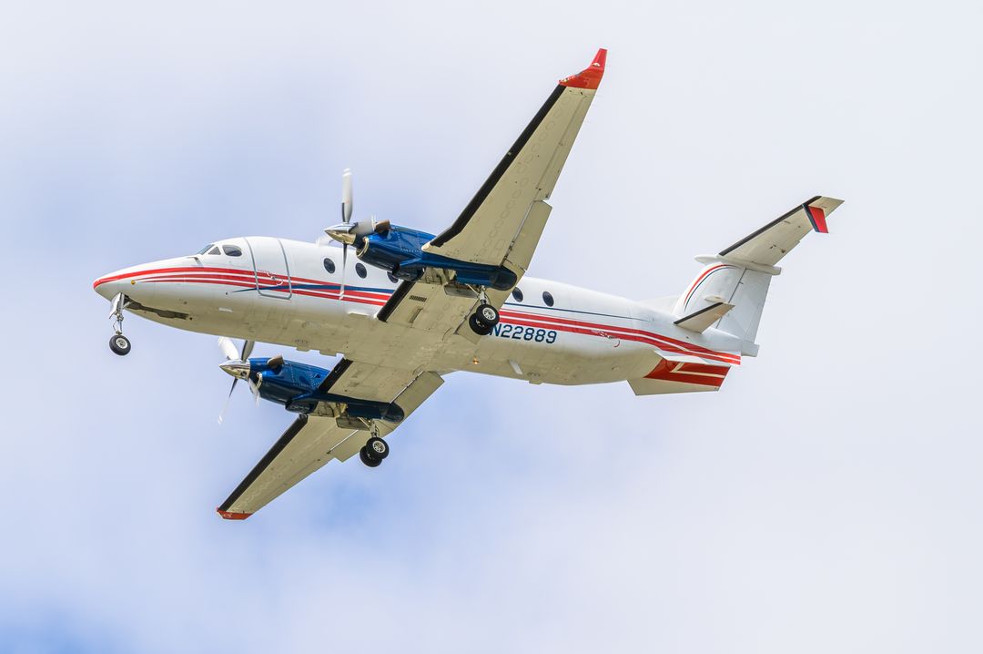 PRIVATE Beechcraft 1900 registration  on final approach at Oceana Naval Air Station (Apollo Soucek Field) (NTU/KNTU) photographed by  on 03/30/2026