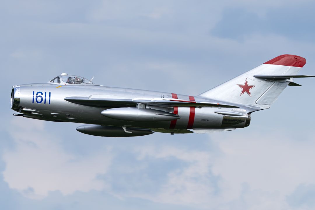Photo of NX217SH - PRIVATE Mikoyan-Gurevich MiG-17 at TYR on AeroXplorer Aviation Database Photo of NX217SH - PRIVATE Mikoyan-Gurevich MiG-17 at TYR on AeroXplorer Aviation Database