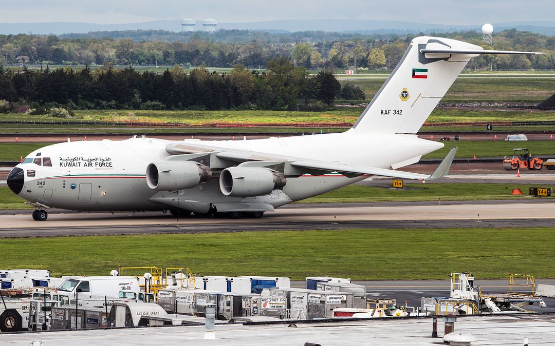 Photo of KAF342 - KAF Boeing C-17 Globemaster III at IAD on AeroXplorer Aviation Database Photo of KAF342 - KAF Boeing C-17 Globemaster III at IAD on AeroXplorer Aviation Database