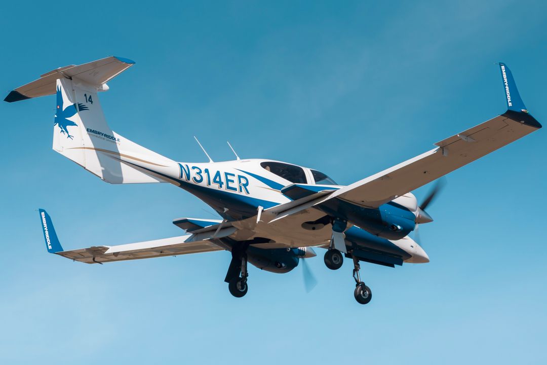 Photo of N314ER - Embry-Riddle Aeronautical University Diamond DA-42 at DAB on AeroXplorer Aviation Database