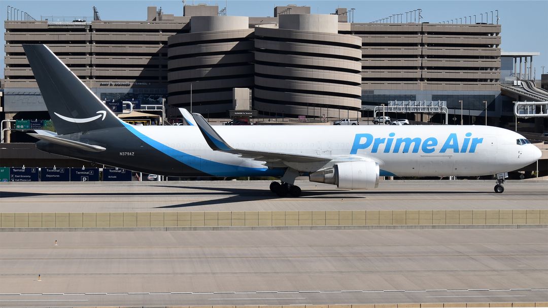 Photo of N379AZ - Prime Air Boeing 767-300ER at PHX on AeroXplorer Aviation Database Photo of N379AZ - Prime Air Boeing 767-300ER at PHX on AeroXplorer Aviation Database