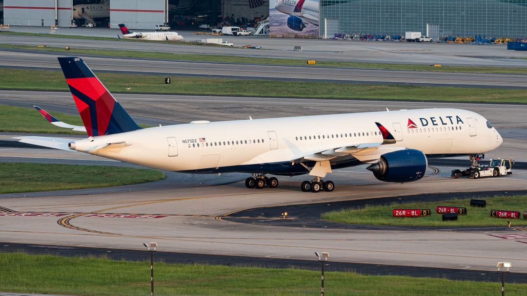 Photo of N575DZ - Delta Airlines Airbus A350-900 at ATL on AeroXplorer Aviation Database Photo of N575DZ - Delta Airlines Airbus A350-900 at ATL on AeroXplorer Aviation Database