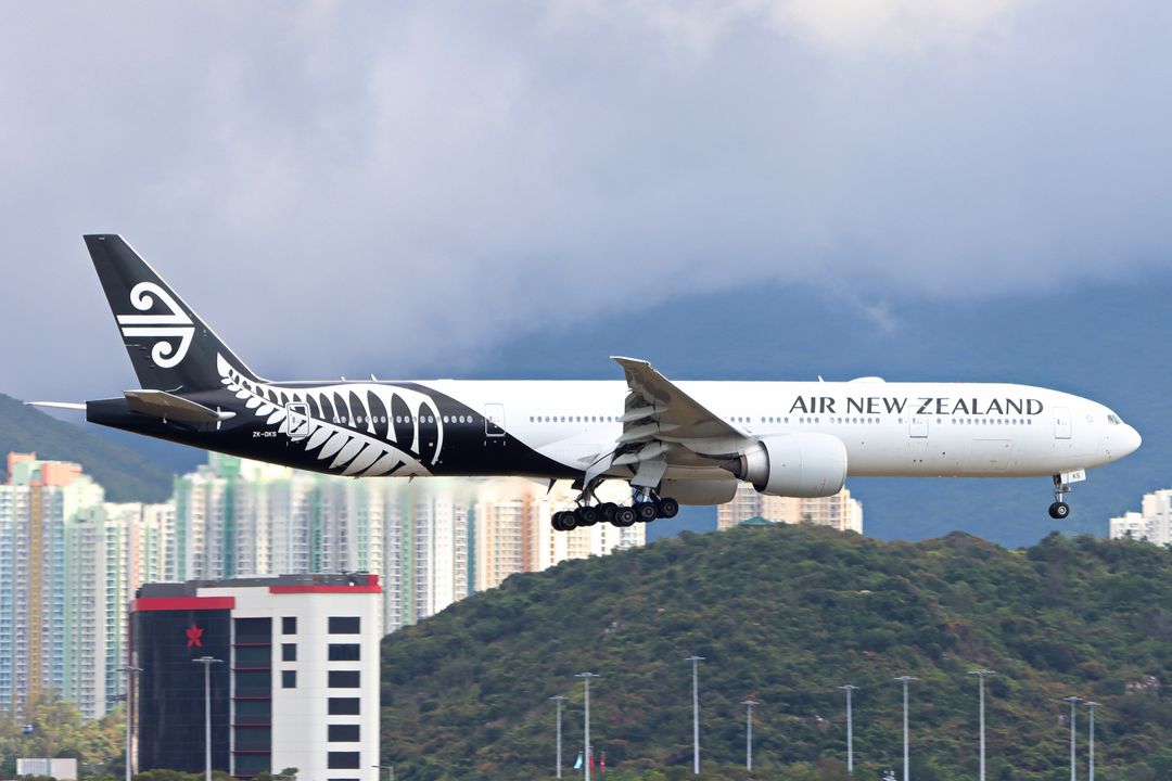 Photo of ZK-OKS - Air New Zealand Boeing 777-300ER at HKG on AeroXplorer Aviation Database Photo of ZK-OKS - Air New Zealand Boeing 777-300ER at HKG on AeroXplorer Aviation Database