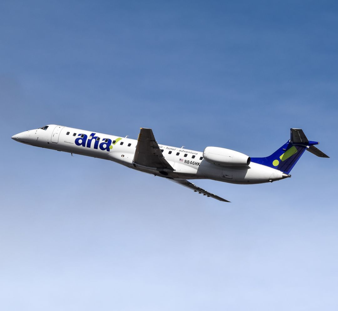 Photo of N846HK - Aha! Airlines Embraer ERJ145 at RDM on AeroXplorer Aviation Database Photo of N846HK - Aha! Airlines Embraer ERJ145 at RDM on AeroXplorer Aviation Database