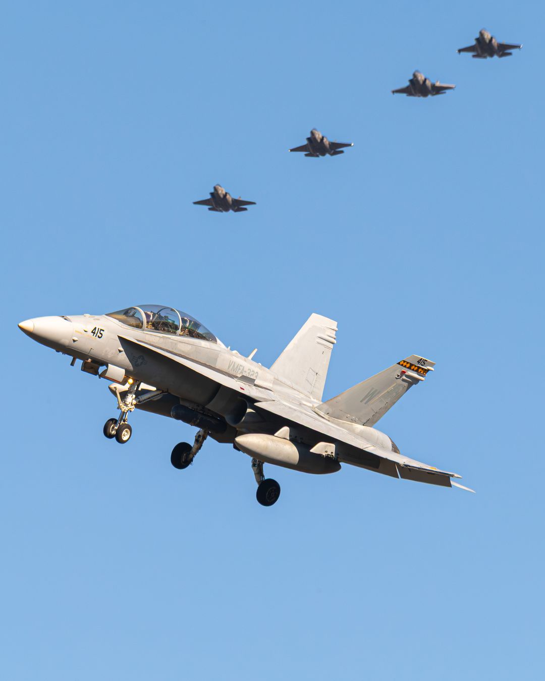 Photo of 165412 - USMC - United States Marine Corp McDonnel Douglas F/A-18 Hornet at NKX on AeroXplorer Aviation Database