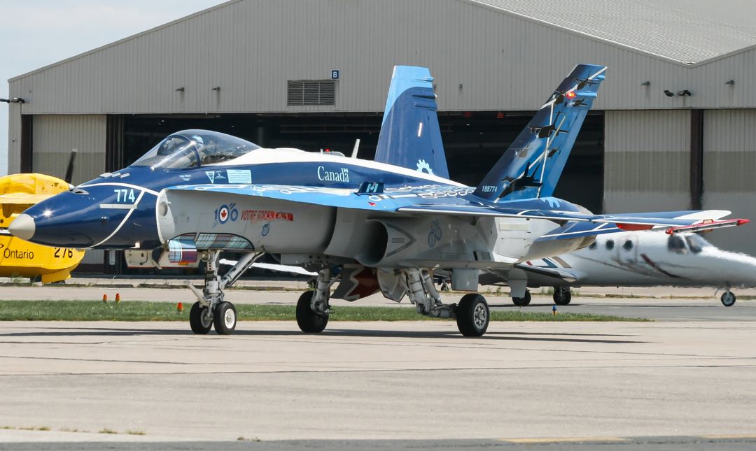 Photo of 188774 - Royal Canadian Air Force McDonnell Douglas CF-188A Hornet at YYZ on AeroXplorer Aviation Database Photo of 188774 - Royal Canadian Air Force McDonnell Douglas CF-188A Hornet at YYZ on AeroXplorer Aviation Database