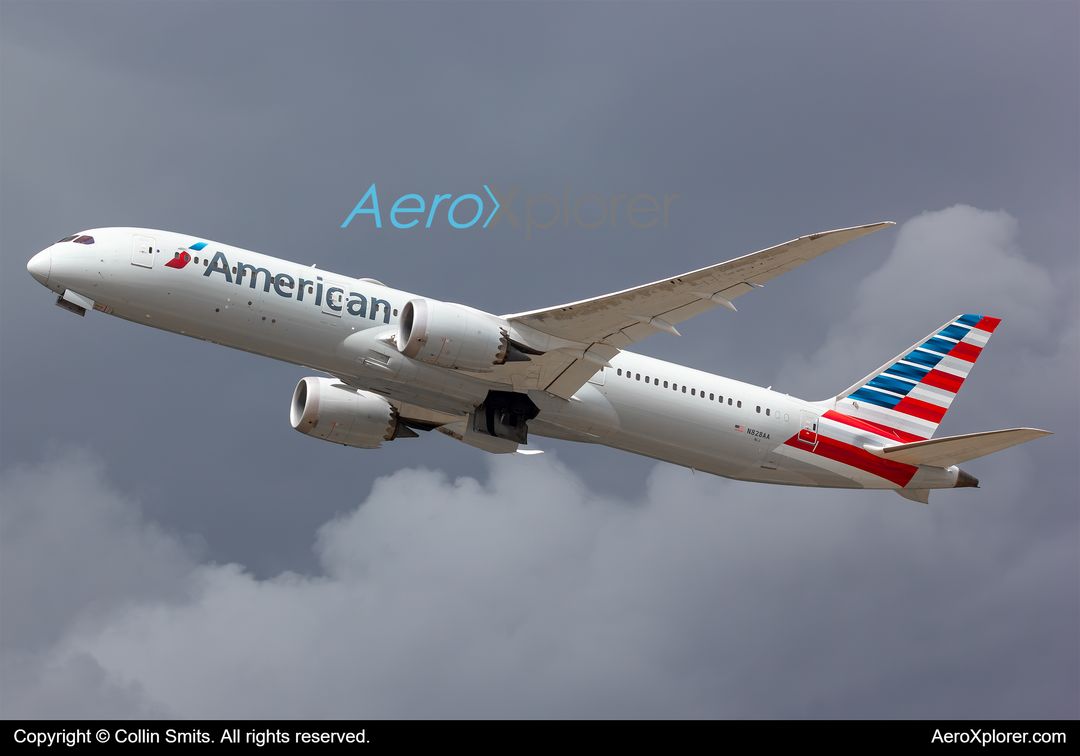 Photo of N828AA - American Airlines Boeing 787-9 at LHR on AeroXplorer Aviation Database