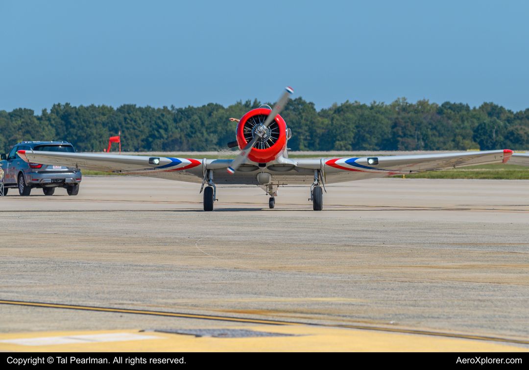 Photo of N7648E - PRIVATE North American T-6 Texan at ADW on AeroXplorer Aviation Database