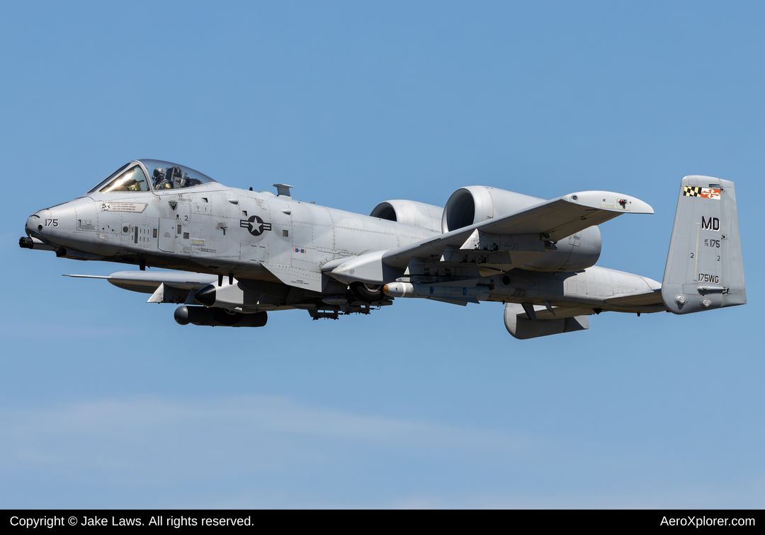 Photo of 79-0175 - USAF - United States Air Force Fairchild A-10 Thunderbolt at MTN on AeroXplorer Aviation Database