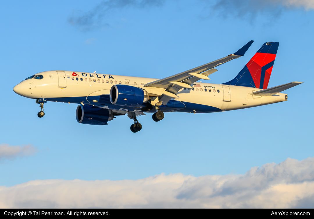 Photo of N121DU - Delta Airlines Airbus A220-100 at BWI on AeroXplorer Aviation Database