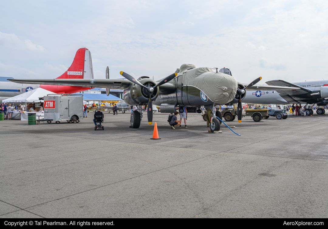 Photo of N9456Z - PRIVATE  North American B-25 Mitchell at RDG on AeroXplorer Aviation Database