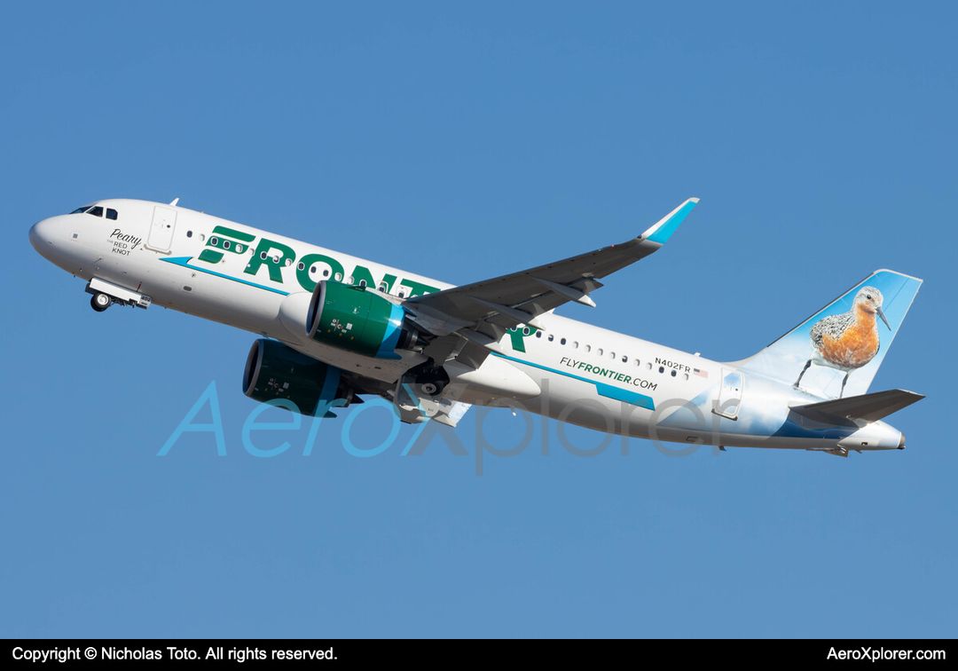 Photo of N402FR - Frontier Airlines Airbus A320NEO at OKC on AeroXplorer Aviation Database