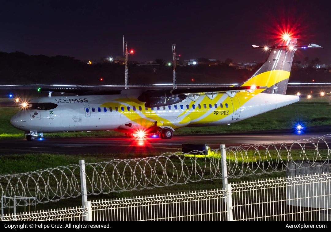 Photo of PR-PDZ - Voepass Linhas Aéreas ATR 72-600 at SSA on AeroXplorer Aviation Database Photo of PR-PDZ - Voepass Linhas Aéreas ATR 72-600 at SSA on AeroXplorer Aviation Database