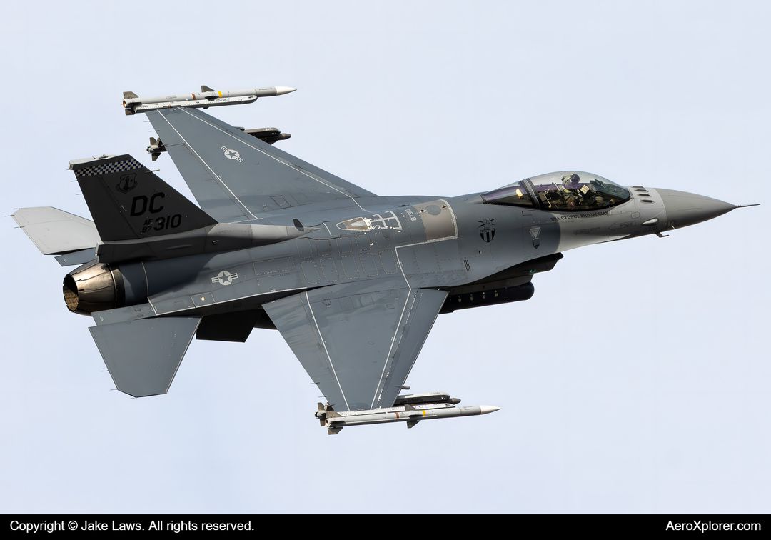 Photo of 87-0310 - USAF - United States Air Force General Dynamics F-16 Fighting Falcon at ADW on AeroXplorer Aviation Database
