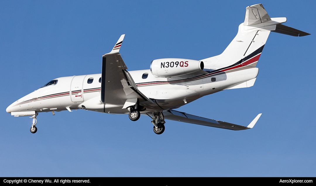 Photo of N309QS - NetJets Embraer Phenom 300 at BOS on AeroXplorer Aviation Database Photo of N309QS - NetJets Embraer Phenom 300 at BOS on AeroXplorer Aviation Database