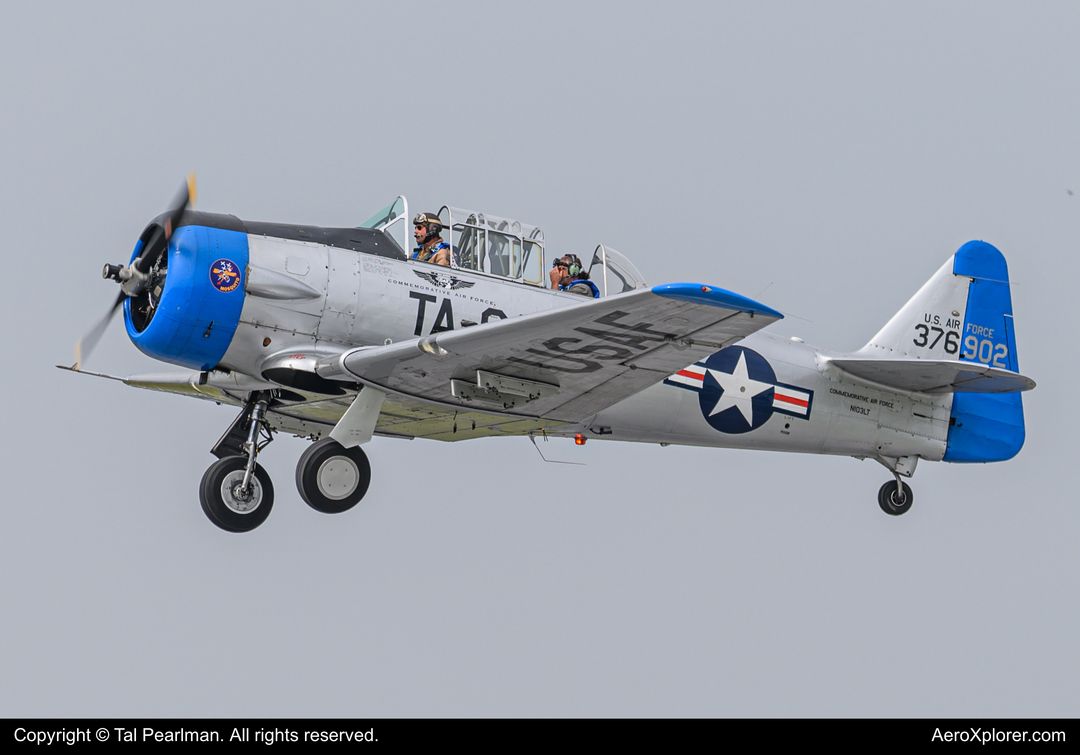 Photo of N103LT - PRIVATE North American T-6 Texan at RDG on AeroXplorer Aviation Database