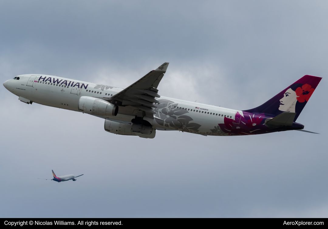 Photo of N388HA - Hawaiian Airlines Airbus A330-200 at HNL on AeroXplorer Aviation Database