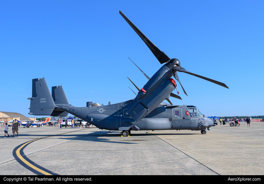 Photo of 08-0040 - USAF - United States Air Force Bell Boeing MV-22 Osoprey at ADW on AeroXplorer Aviation Database