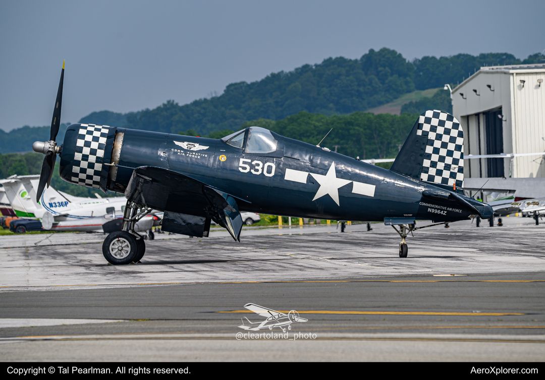 Photo of N9964Z - Commemorative Air Force Museum Goodyear FG-1D Corsair at RDG on AeroXplorer Aviation Database