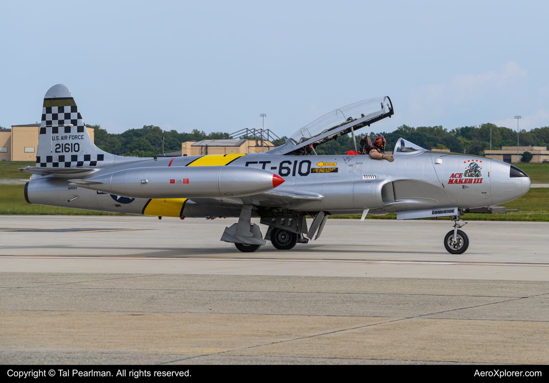 Photo of N133DV - PRIVATE Lockheed T-33 Shooting Star at ADW on AeroXplorer Aviation Database
