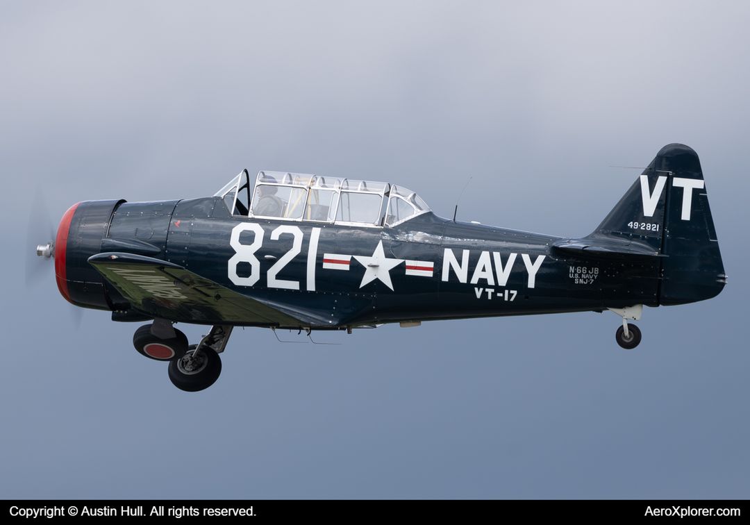Photo of N66JB - PRIVATE North American T-6 Texan at LBE on AeroXplorer Aviation Database Photo of N66JB - PRIVATE North American T-6 Texan at LBE on AeroXplorer Aviation Database