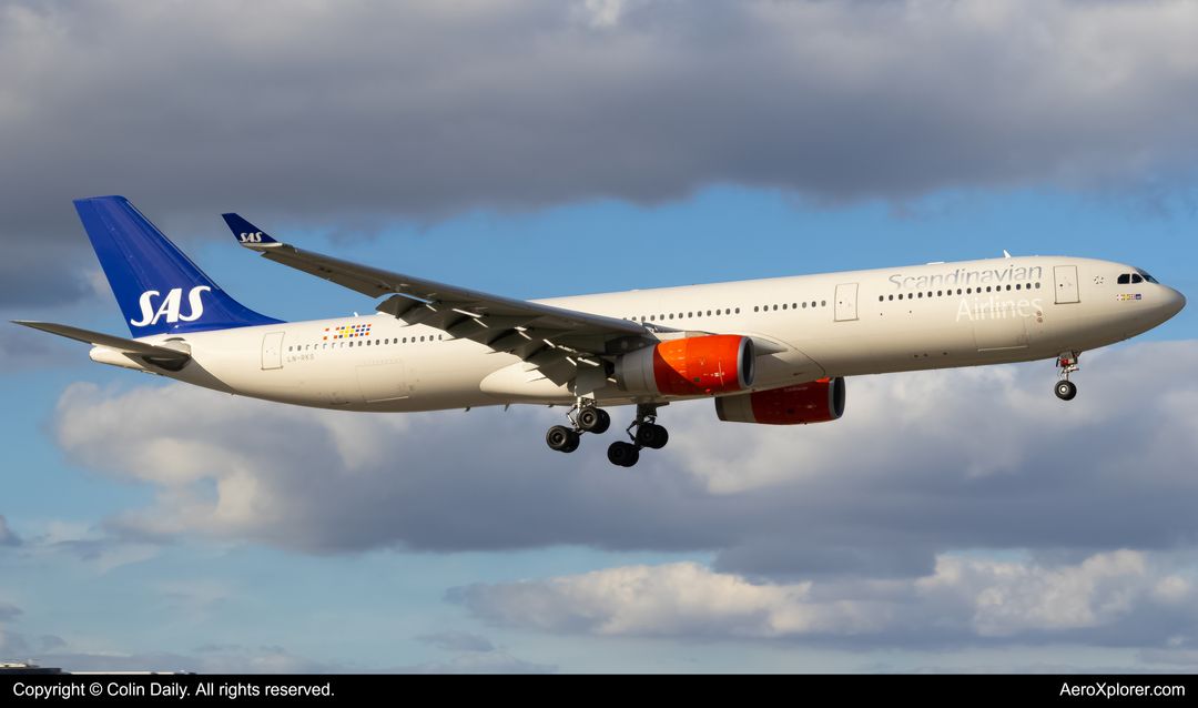 Photo of LN-RKS - Scandinavian Airlines Airbus A330-300 at MIA on AeroXplorer Aviation Database Photo of LN-RKS - Scandinavian Airlines Airbus A330-300 at MIA on AeroXplorer Aviation Database