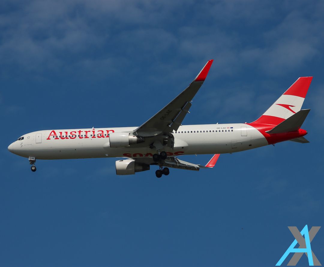 Photo of OE-LAE - Austrian Airlines Boeing 767-300ER at JFK on AeroXplorer Aviation Database Photo of OE-LAE - Austrian Airlines Boeing 767-300ER at JFK on AeroXplorer Aviation Database