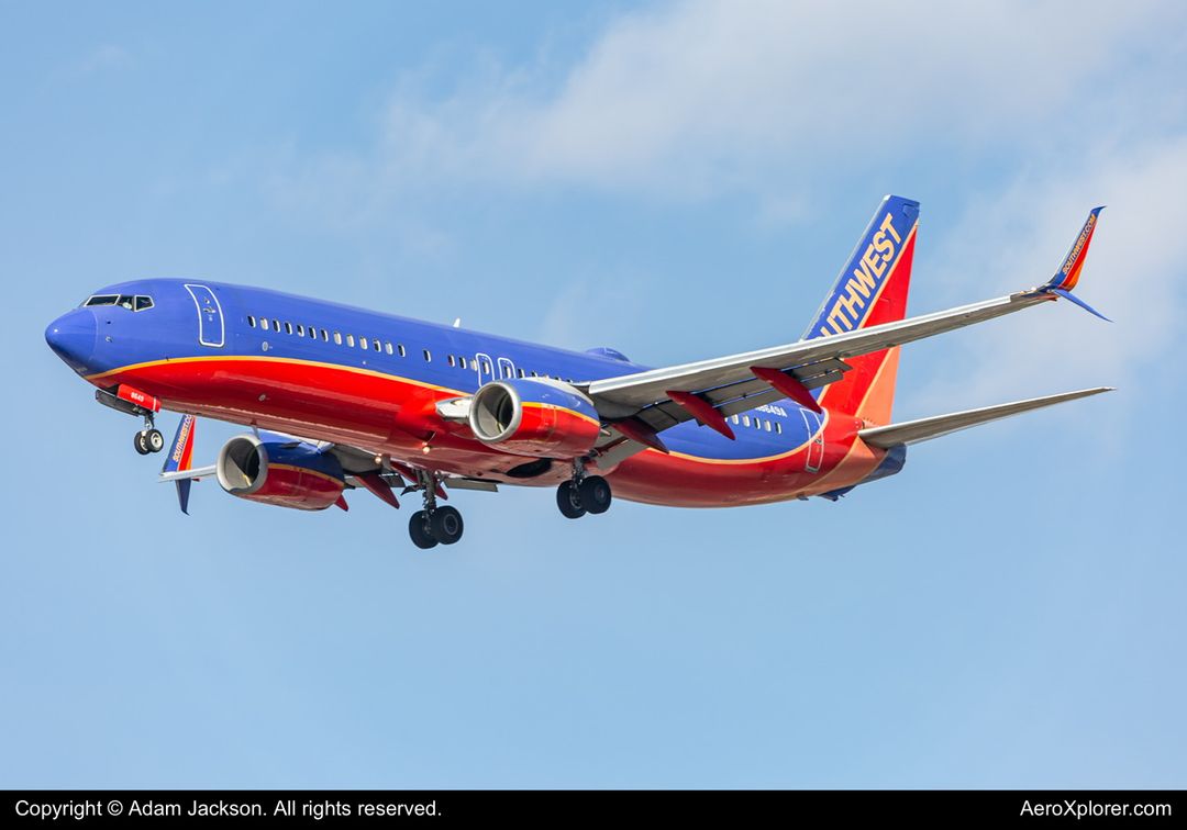 Photo of N8649A - Southwest Airlines Boeing 737-800 at BWI on AeroXplorer Aviation Database