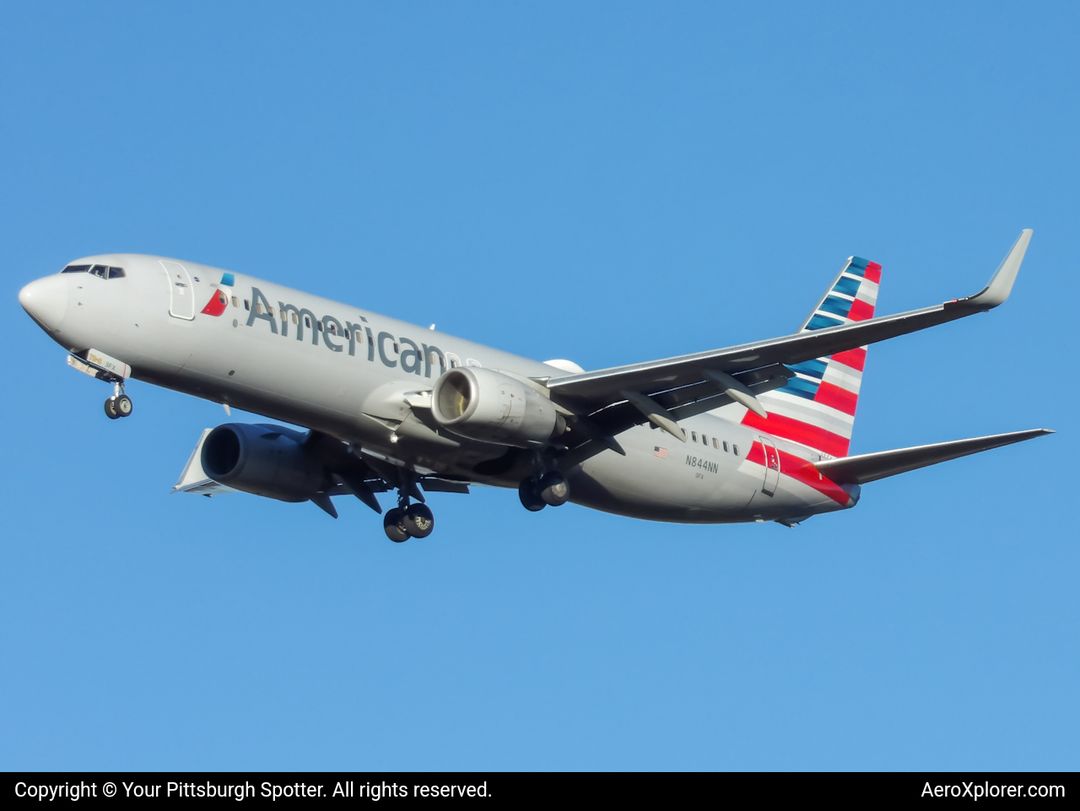 Photo of N844NN - American Airlines Boeing 737-800 at PIT on AeroXplorer Aviation Database Photo of N844NN - American Airlines Boeing 737-800 at PIT on AeroXplorer Aviation Database