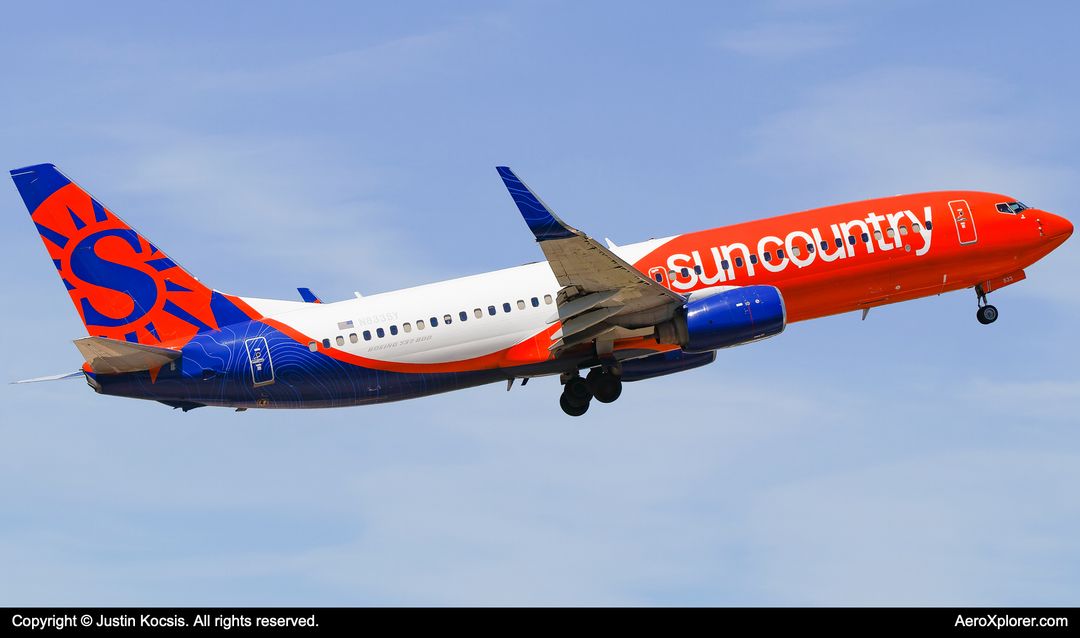 Photo of N833SY - Sun Country Airlines Boeing 737-800 at TPA on AeroXplorer Aviation Database Photo of N833SY - Sun Country Airlines Boeing 737-800 at TPA on AeroXplorer Aviation Database