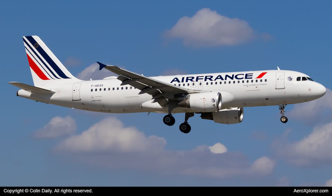 Photo of F-GKXS - Air France Airbus A320 at MIA on AeroXplorer Aviation Database Photo of F-GKXS - Air France Airbus A320 at MIA on AeroXplorer Aviation Database