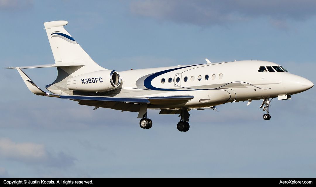 Photo of N360FC - PRIVATE Dassault Falcon 2000EX at TPA on AeroXplorer Aviation Database Photo of N360FC - PRIVATE Dassault Falcon 2000EX at TPA on AeroXplorer Aviation Database