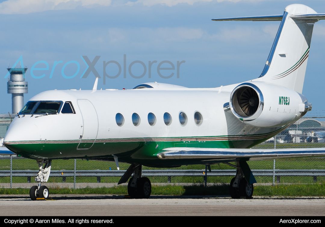 Photo of N76EJ - Private Gulfstream G-IV at YYZ on AeroXplorer Aviation Database Photo of N76EJ - Private Gulfstream G-IV at YYZ on AeroXplorer Aviation Database