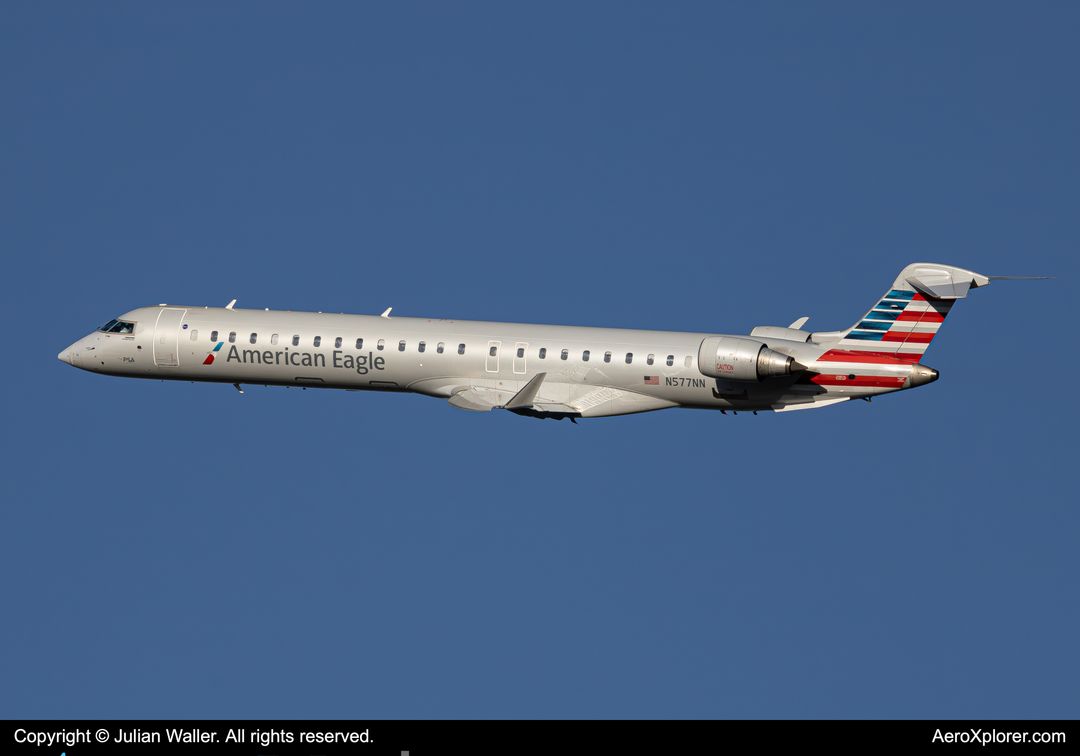 Photo of N577NN - American Eagle Mitsubishi CRJ-900 at CLT on AeroXplorer Aviation Database Photo of N577NN - American Eagle Mitsubishi CRJ-900 at CLT on AeroXplorer Aviation Database