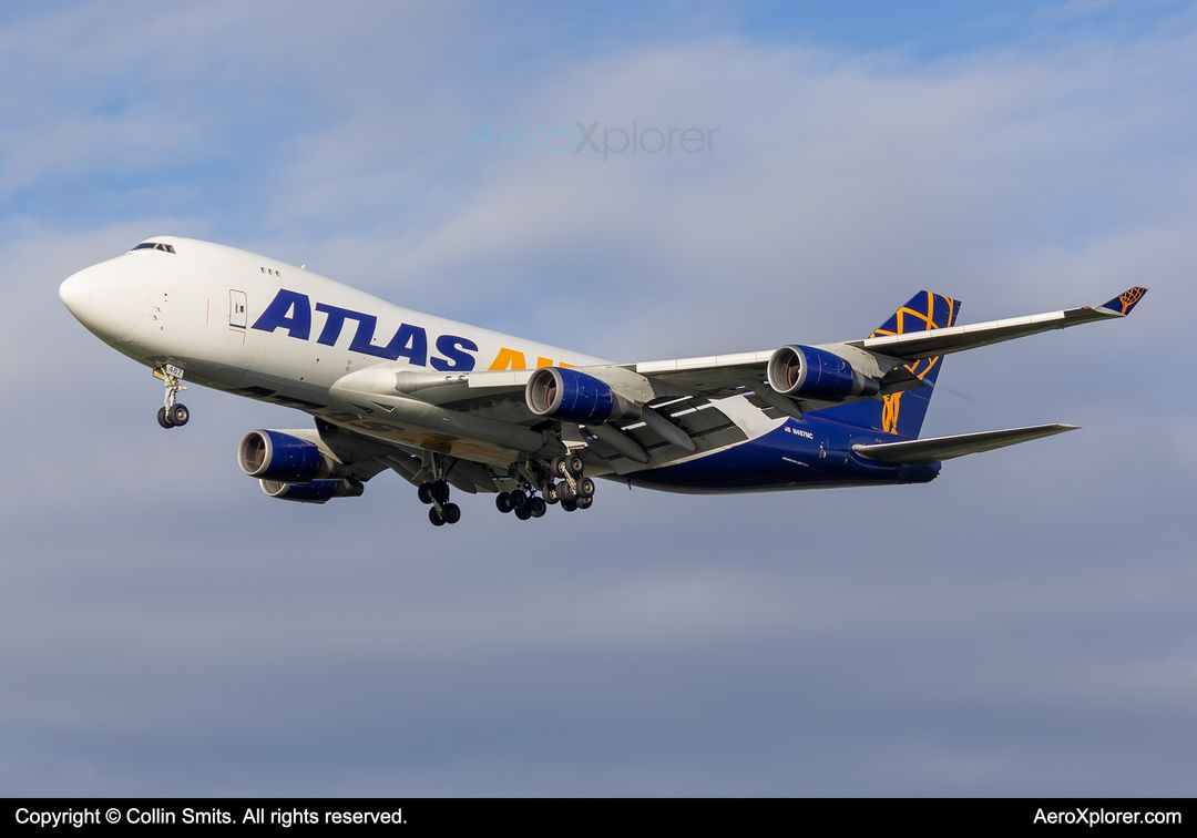 Photo of N487MC - Atlas Air Boeing 747-400 at AMS on AeroXplorer Aviation Database Photo of N487MC - Atlas Air Boeing 747-400 at AMS on AeroXplorer Aviation Database