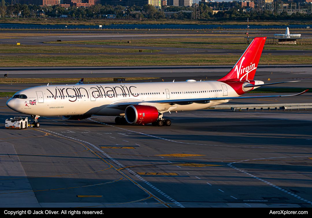 Photo of G-VJAZ - Virgin Atlantic Airbus A330-900 at JFK on AeroXplorer Aviation Database Photo of G-VJAZ - Virgin Atlantic Airbus A330-900 at JFK on AeroXplorer Aviation Database