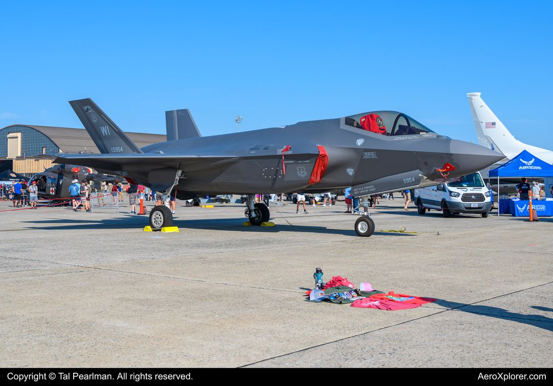 Photo of 22-5954 - USAF - United States Air Force Lockheed Martin F-35 Lightning at ADW on AeroXplorer Aviation Database