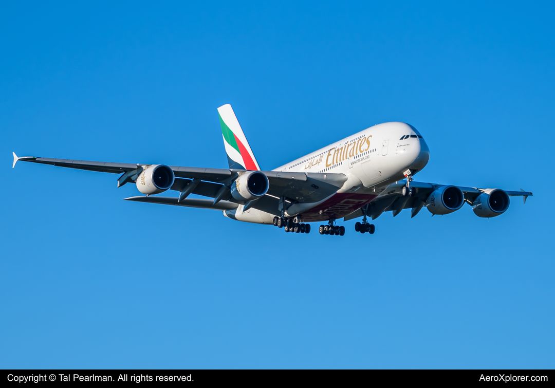Photo of A6-EDZ - Emirates Airbus A380-800 at IAD on AeroXplorer Aviation Database