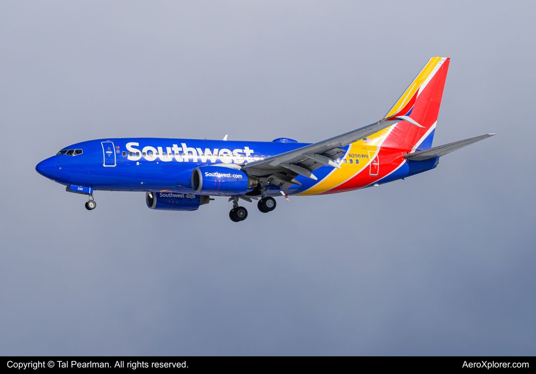Photo of N296WN - Southwest Airlines Boeing 737-700 at BWI on AeroXplorer Aviation Database