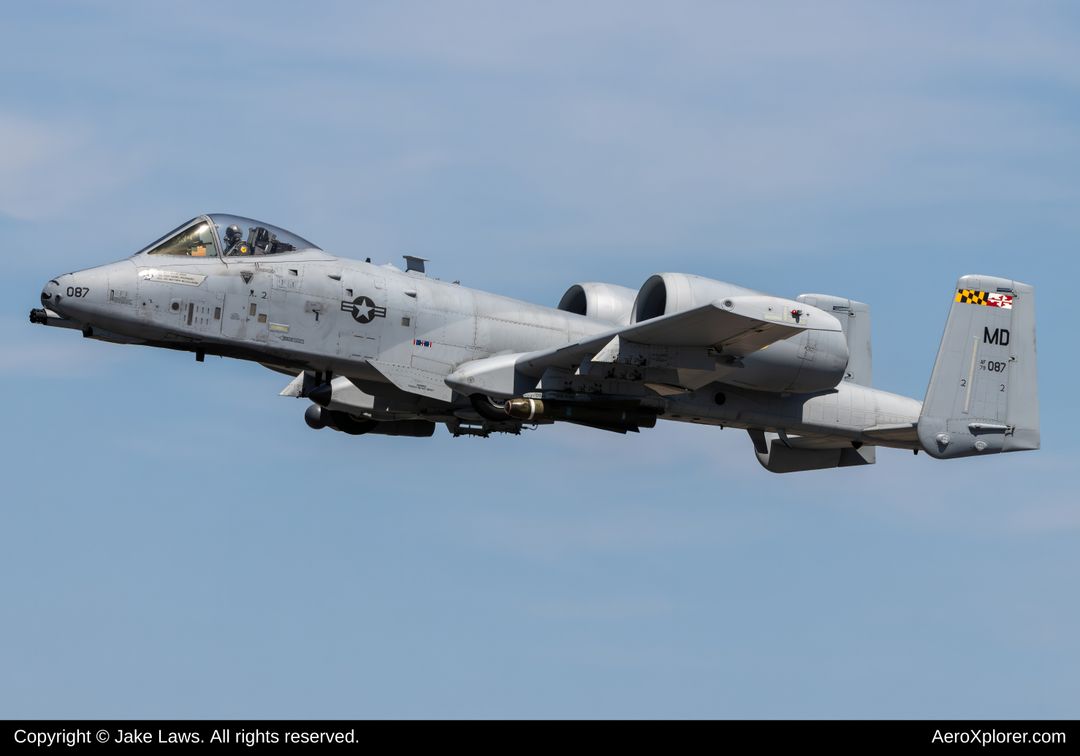 Photo of 79-0087 - USAF - United States Air Force Fairchild A-10 Thunderbolt at MTN on AeroXplorer Aviation Database
