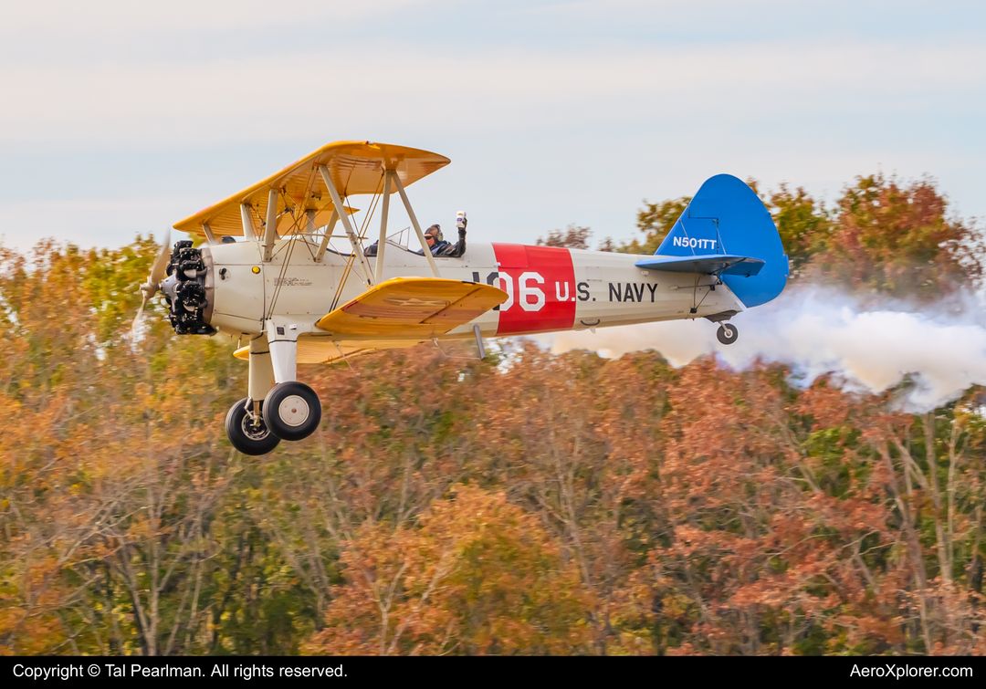Photo of N501TT - PRIVATE Boeing Stearman at 3VA3 on AeroXplorer Aviation Database