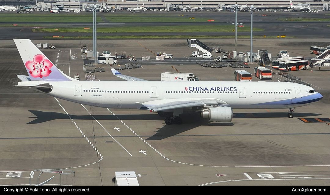 Photo of B-18361 - China Airlines Airbus A330-300 at HND on AeroXplorer Aviation Database
